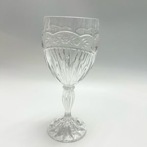Oneida - Lead Crystal Clear Frosted Glass cup.